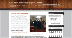 Desktop Screenshot of eastpointbaptistchurch.org